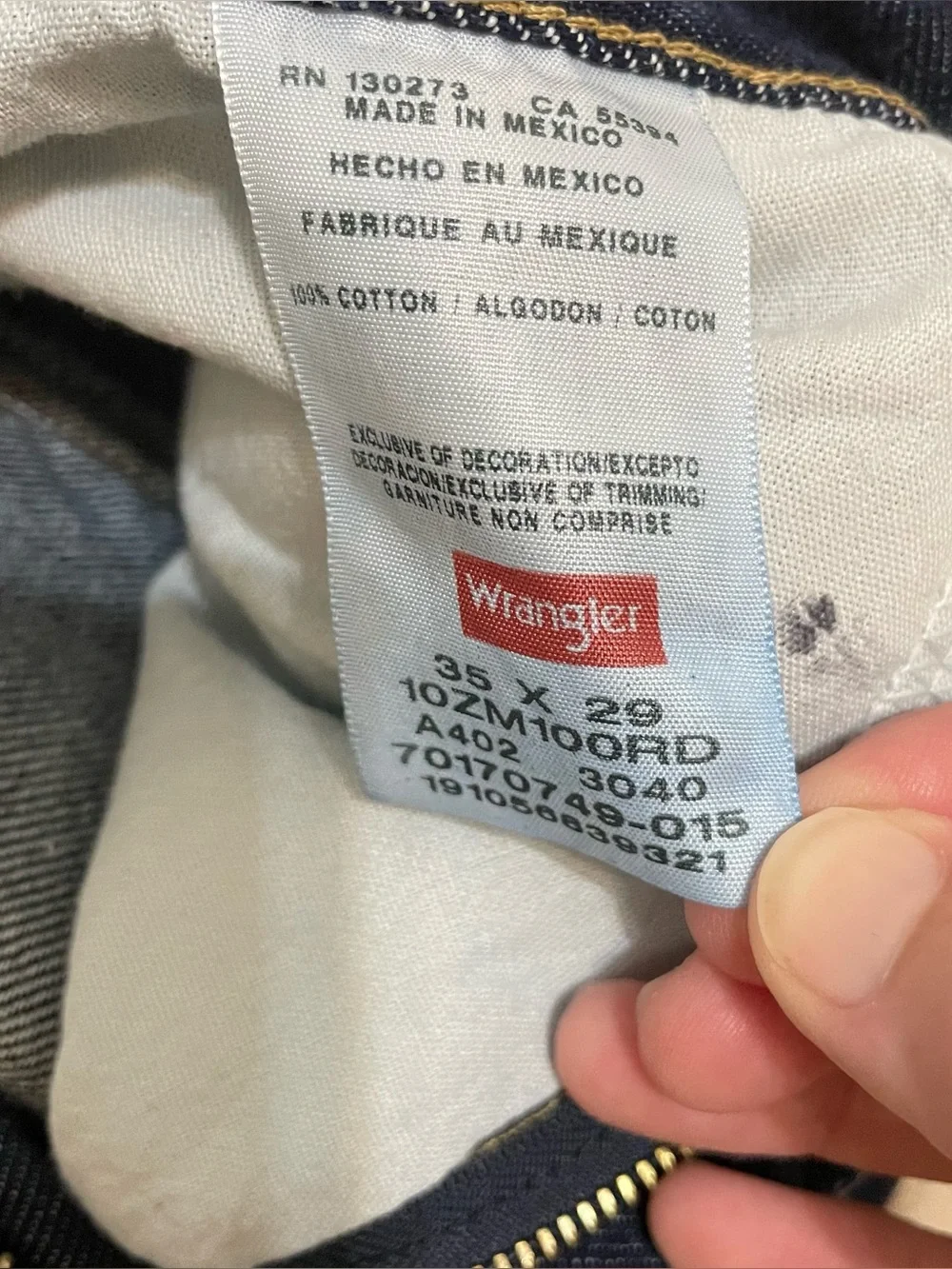 WRANGLER AUTHENTICS 35X29 DARK WASH STRAIGHT JEANS NWOT